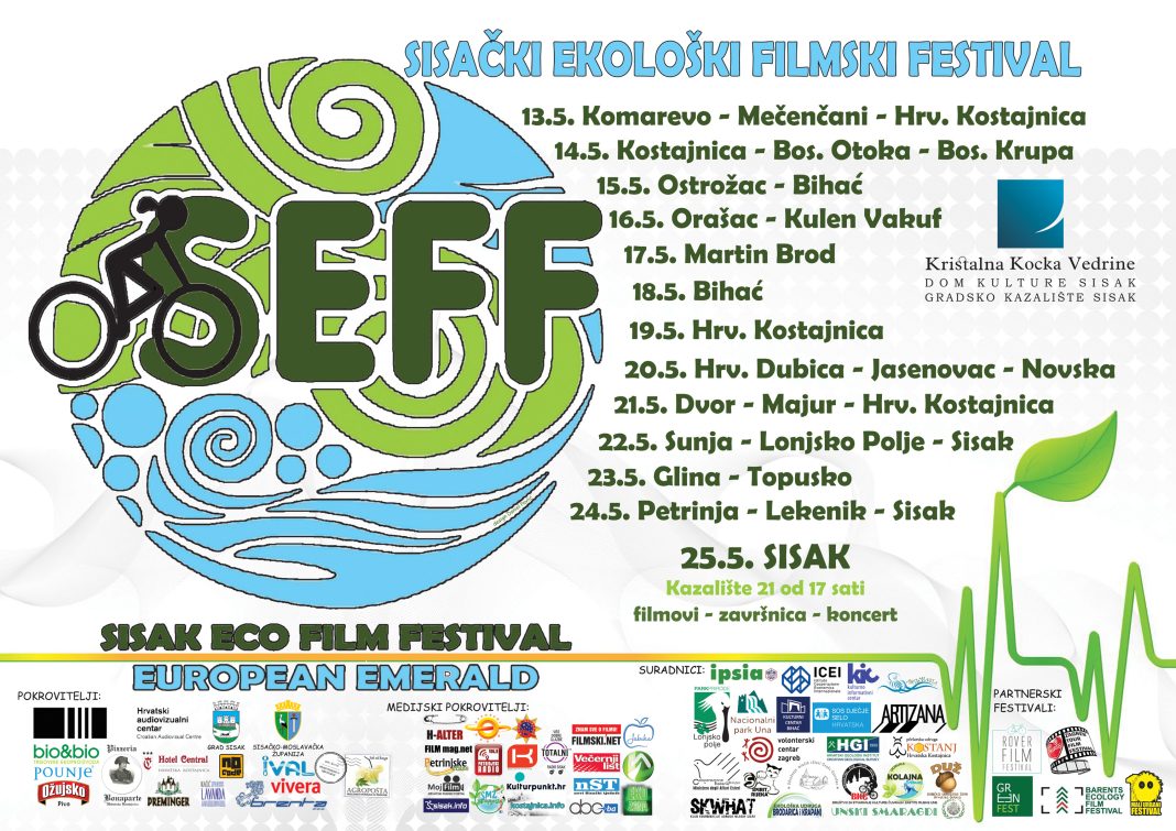 Ovogodišnji Sisački ekološki filmski festival od 13. do 25. svibnja Ovogodišnji Sisački ekološki filmski festival od 13. do 25. svibnja