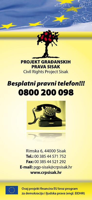 Besplatna pravna pomoć putem telefona i web portala Besplatna pravna pomoć putem telefona i web portala