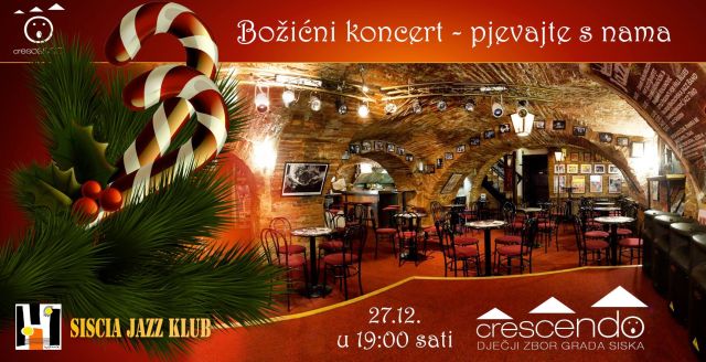 Božićni koncert Crescenda u Jazz clubu Božićni koncert Crescenda u Jazz clubu