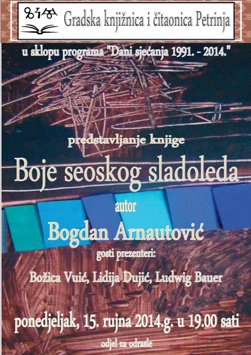 Promocija nove knjige Bogdana Arnautovića Promocija nove knjige Bogdana Arnautovića
