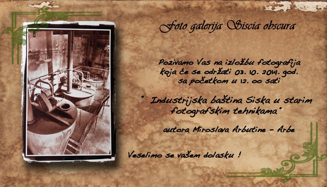 Izložba fotografija povodom 2. Dana industrijske baštine grada Siska Izložba fotografija povodom 2. Dana industrijske baštine grada Siska