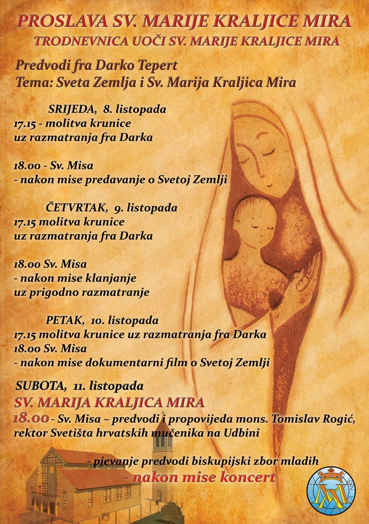 Proslava blagdana Svete Marije Kraljice Mira Proslava blagdana Svete Marije Kraljice Mira