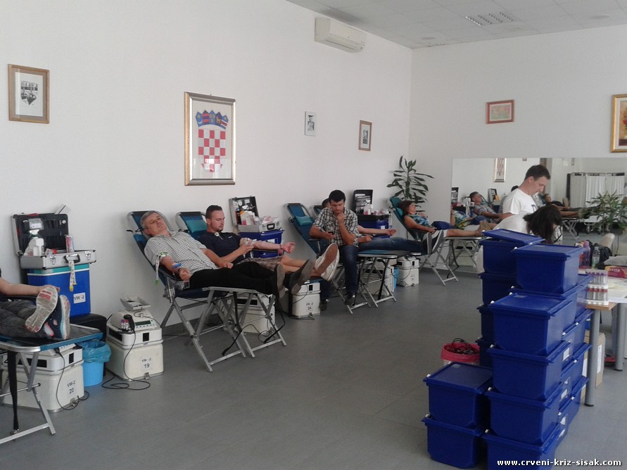 Ovotjedne akcije darivanja krvi u Sisku i Sunji Ovotjedne akcije darivanja krvi u Sisku i Sunji