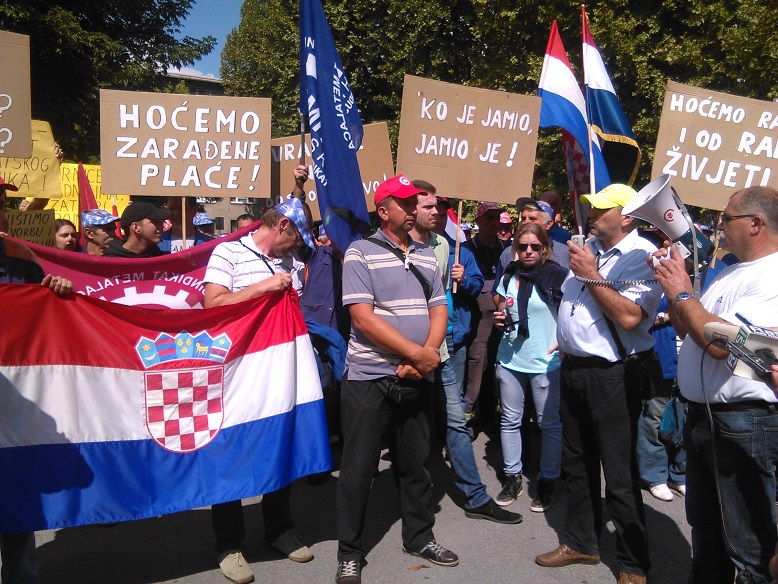 Prosvjedovali radnici Metalinga Prosvjedovali radnici Metalinga