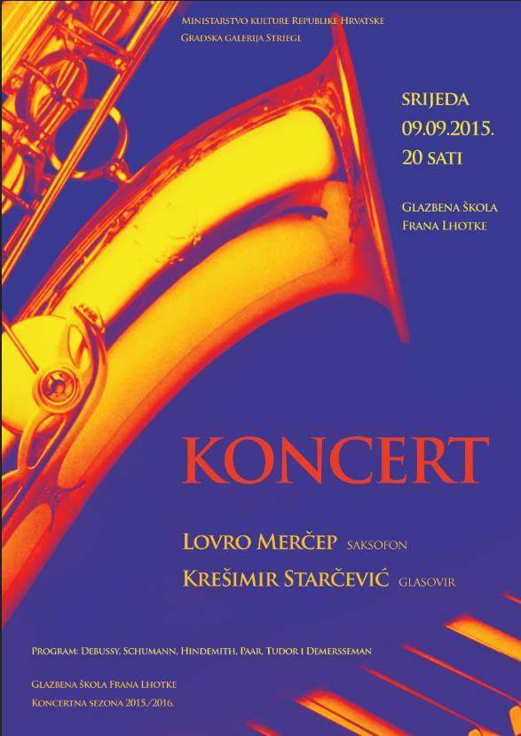 Saksofonist Lovro Merčep u Glazbenoj školi Fran Lhotka Saksofonist Lovro Merčep u Glazbenoj školi Fran Lhotka