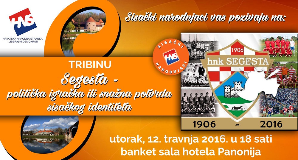 Tribina “Segesta – politička igračka ili snažna potvrda sisačkog identiteta” Tribina “Segesta – politička igračka ili snažna potvrda sisačkog identiteta”