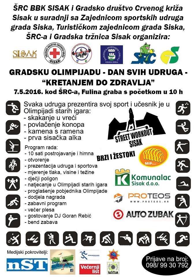 U subotu Gradska olimpijada – “Kretanjem do zdravlja” U subotu Gradska olimpijada – “Kretanjem do zdravlja”