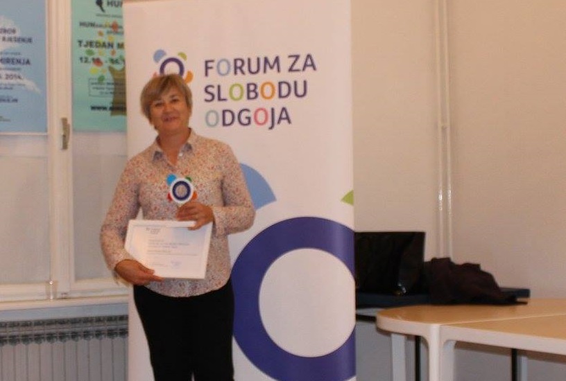 Priznanje „Stjepan Cipek“ pedagoginji OŠ Gvozd Ankici Rakas-Drljan Priznanje „Stjepan Cipek“ pedagoginji OŠ Gvozd Ankici Rakas-Drljan