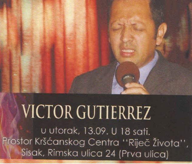 PRENOSIMO OBAVIJEST “Viktor Gutierrez večeras gostuje u našem gradu s vizijom za… PRENOSIMO OBAVIJEST “Viktor Gutierrez večeras gostuje u našem gradu s vizijom za…