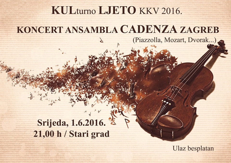 Ansambl Cadenza otvara KULturno LJETO KKV | Sisak.info portal Ansambl Cadenza otvara KULturno LJETO KKV | Sisak.info portal