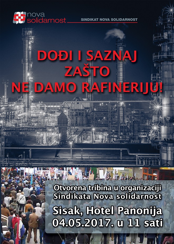 Tribina “Stanje i održivost rafinerijske djelatnosti u Republici Hrvatskoj” Tribina “Stanje i održivost rafinerijske djelatnosti u Republici Hrvatskoj”