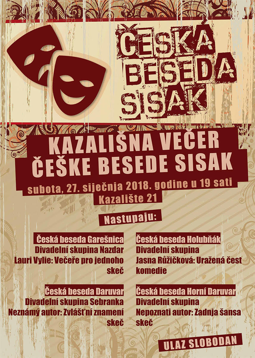 Kazališna večer Češke besede Sisak Kazališna večer Češke besede Sisak