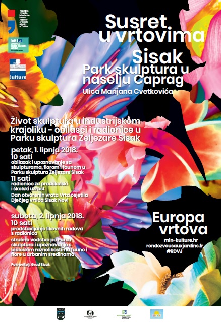 Park skulptura u Sisku u manifestaciji “Susret u vrtovima 2018.” Park skulptura u Sisku u manifestaciji “Susret u vrtovima 2018.”