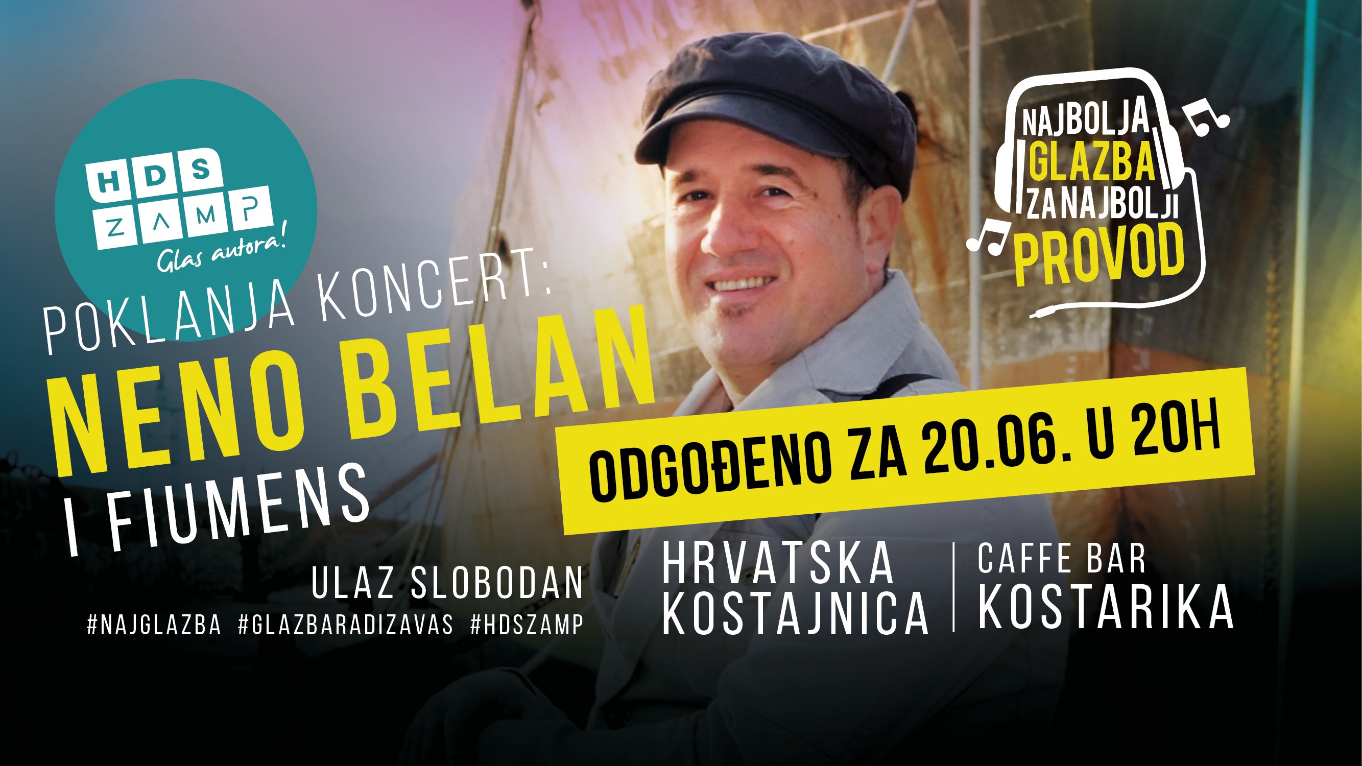 Neno Belan u H. Kostajnici ipak 20. lipnja Neno Belan u H. Kostajnici ipak 20. lipnja