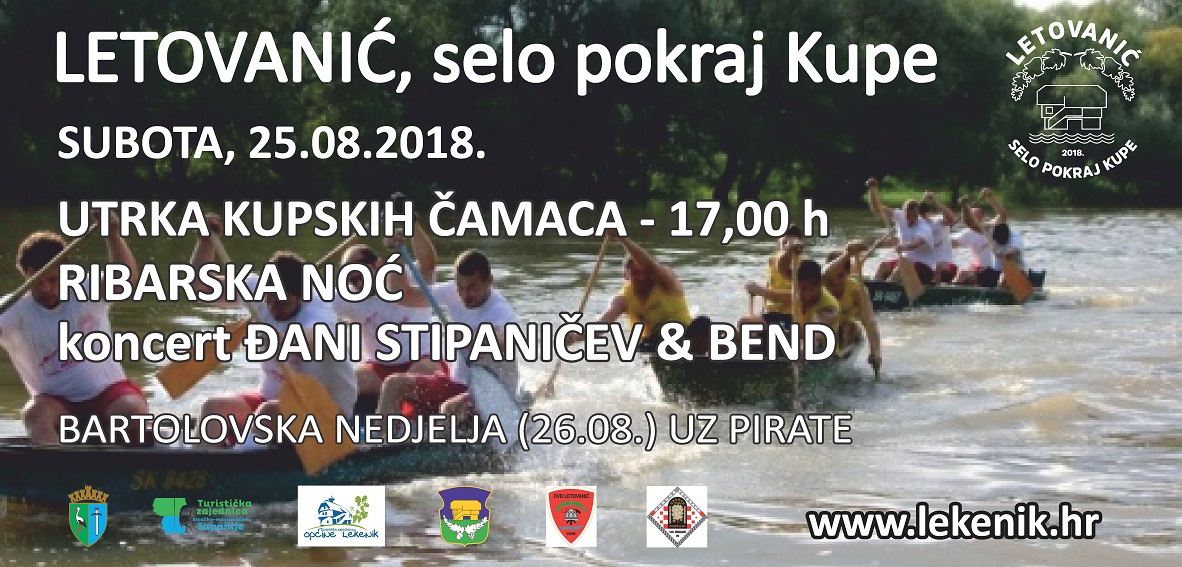 “Letovanić, selo pokraj Kupe” u subotu i nedjelju, 25. i 26. kolovoza. “Letovanić, selo pokraj Kupe” u subotu i nedjelju, 25. i 26. kolovoza.