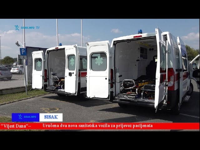 Sisak.info TV: Uručena dva sanitetska vozila zavodu za hitnu medicinu SMŽ Sisak.info TV: Uručena dva sanitetska vozila zavodu za hitnu medicinu SMŽ
