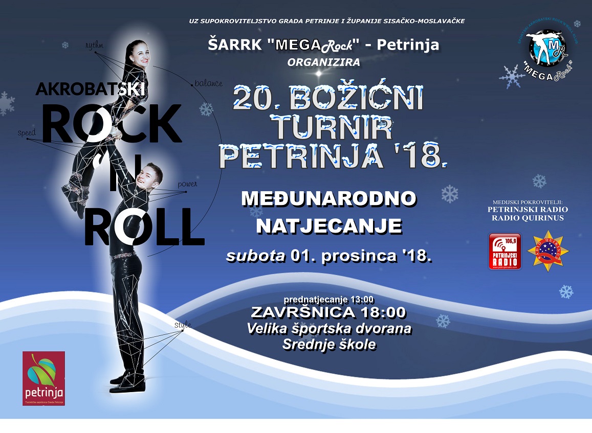 U Petrinji 20. Božićni turnir u akrobatskom rock’n’roll-u. U Petrinji 20. Božićni turnir u akrobatskom rock’n’roll-u.