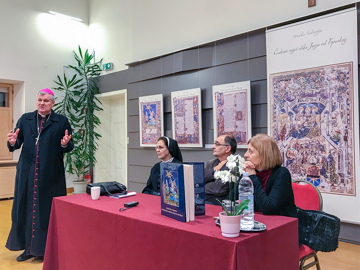 Predstavljena knjiga „Minijature u misalima biskupa Jurja od Topuskog“ Predstavljena knjiga „Minijature u misalima biskupa Jurja od Topuskog“