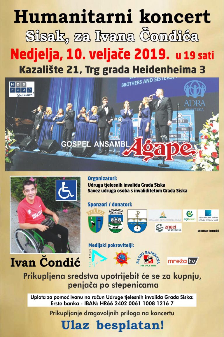 Humanitarni koncert za Ivana Čondića