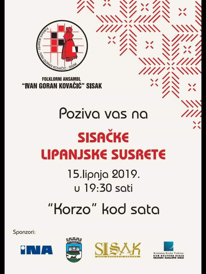 U subotu su Sisački lipanjski susreti U subotu su Sisački lipanjski susreti