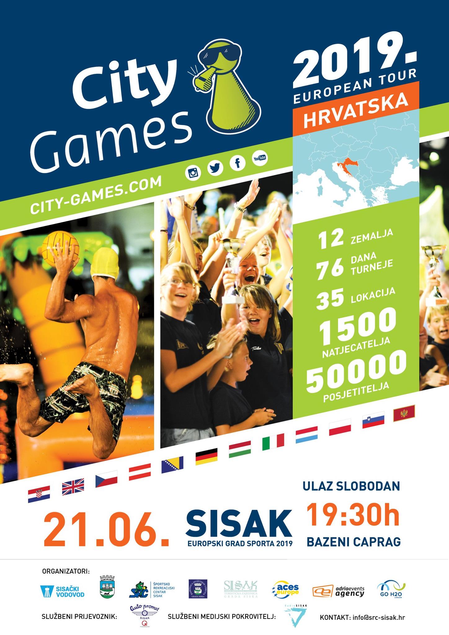 U petak na bazenu Caprag City Games 2019. U petak na bazenu Caprag City Games 2019.