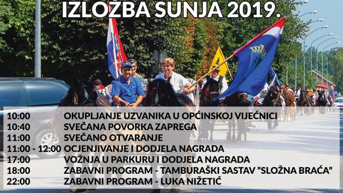 U subotu je u Sunji tradicionalna Državna konjogojska izložba U subotu je u Sunji tradicionalna Državna konjogojska izložba
