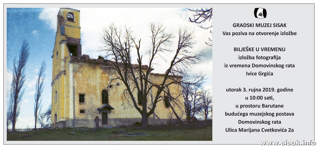 Izložba “BILJEŠKE U VREMENU: izložba fotografija iz vremena Domovinskog rata” Izložba “BILJEŠKE U VREMENU: izložba fotografija iz vremena Domovinskog rata”