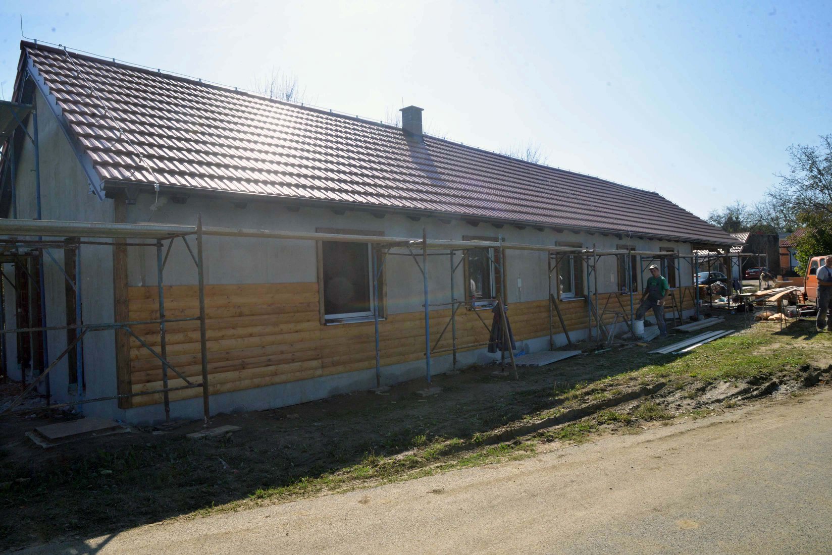 Napreduju radovi na ribičkoj kući na Ciglanskoj grabi Napreduju radovi na ribičkoj kući na Ciglanskoj grabi