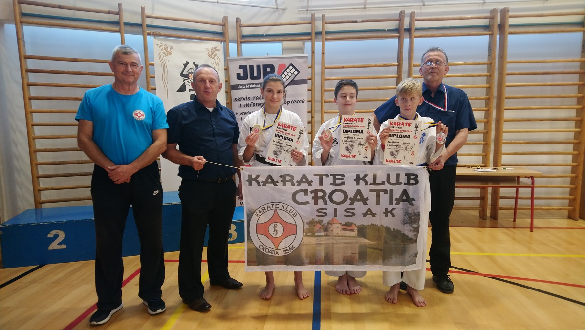 Zlato i dva srebra za karatiste sisačke Croatie Zlato i dva srebra za karatiste sisačke Croatie