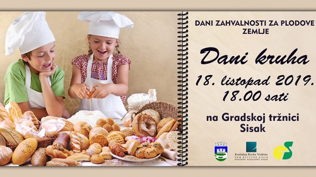 Dani kruha su u petak na sisačkoj tržnici Dani kruha su u petak na sisačkoj tržnici