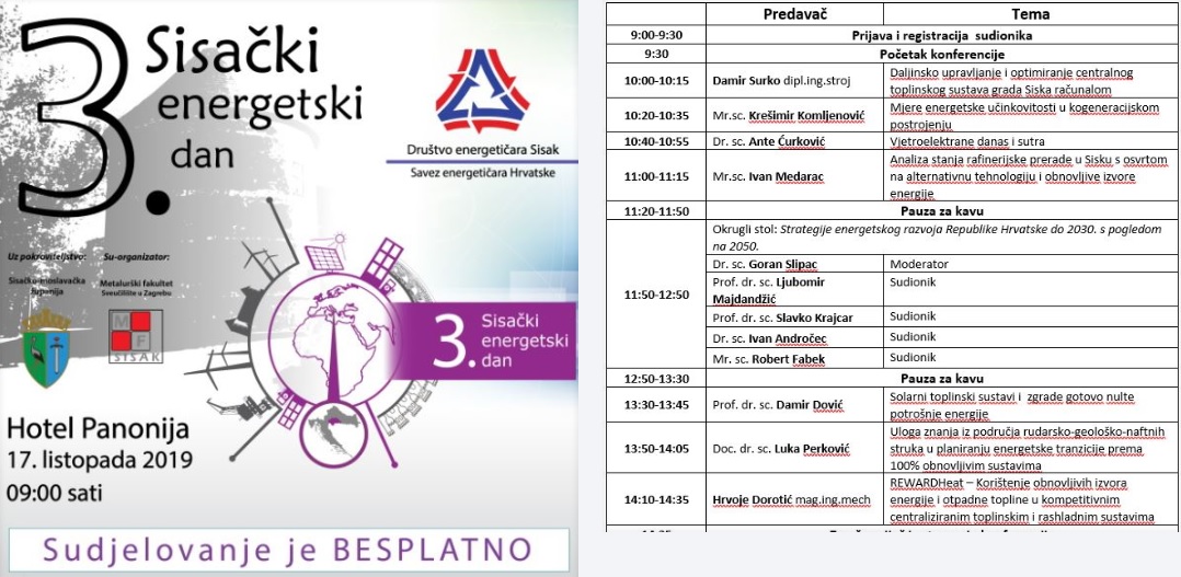 “3. Sisački energetski dan” će se održati u četvrtak “3. Sisački energetski dan” će se održati u četvrtak