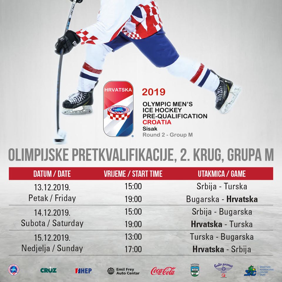 U Sisku pretkvalifikacijski turnir u hokeju na ledu za Zimske olimpijske igre U Sisku pretkvalifikacijski turnir u hokeju na ledu za Zimske olimpijske igre