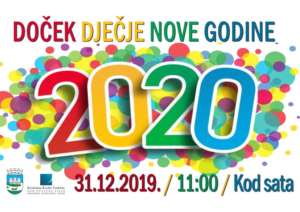 Dječji doček Nove godine kod sata Dječji doček Nove godine kod sata