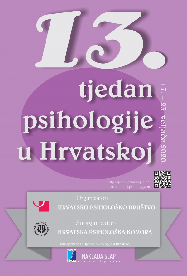 Društvo psihologa Sisačko-moslavačke županije obilježava 13. Tjedan psihologije Društvo psihologa Sisačko-moslavačke županije obilježava 13. Tjedan psihologije