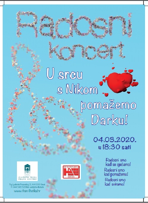 Humanitarni koncert „U srcu s Nikom pomažemo Darku“ Humanitarni koncert „U srcu s Nikom pomažemo Darku“