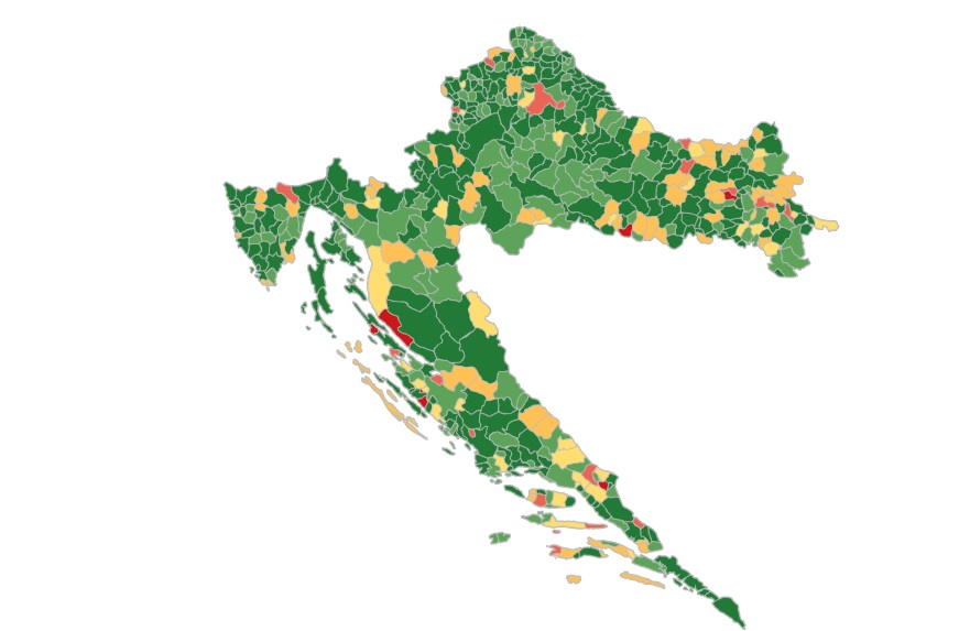 Općinama i gradovima u SMŽ uglavnom petice i četvorke za transparentnost Općinama i gradovima u SMŽ uglavnom petice i četvorke za transparentnost
