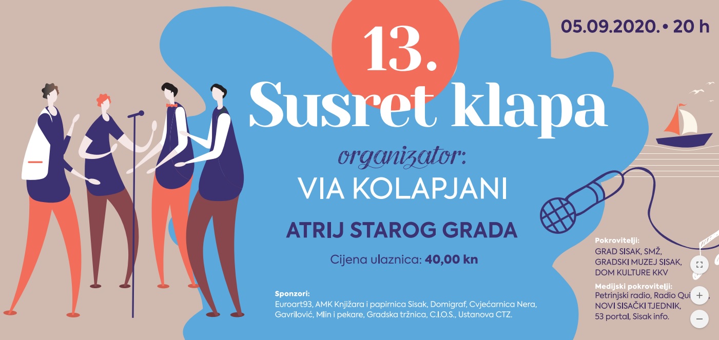 U subotu je 13. susret klapa u Sisku U subotu je 13. susret klapa u Sisku