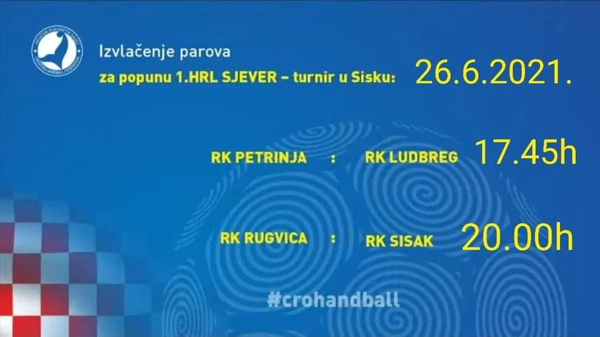 Rukometaši Siska u borbi za ulazak u 1. HRL sjever Rukometaši Siska u borbi za ulazak u 1. HRL sjever