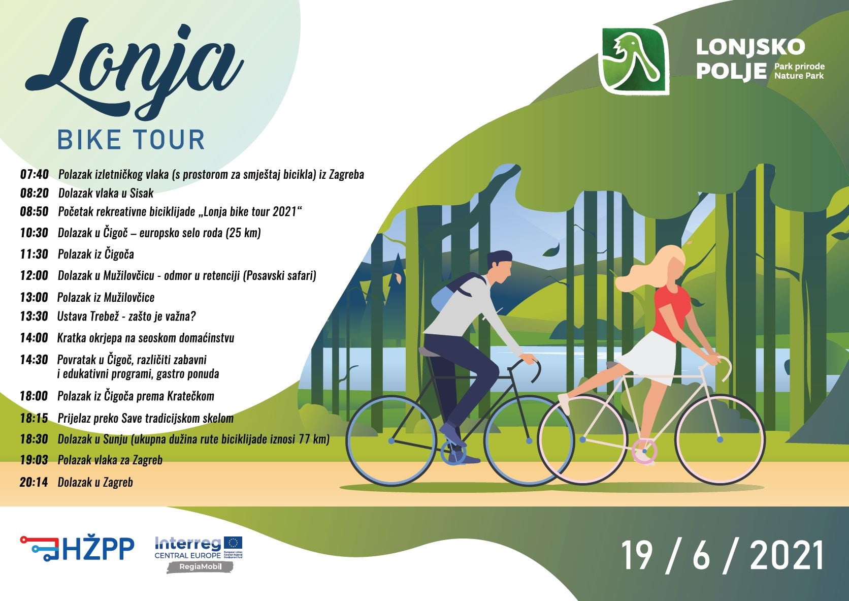 Lonja bike tour 2021. od Siska do Sunje u subotu, 19. lipnja Lonja bike tour 2021. od Siska do Sunje u subotu, 19. lipnja