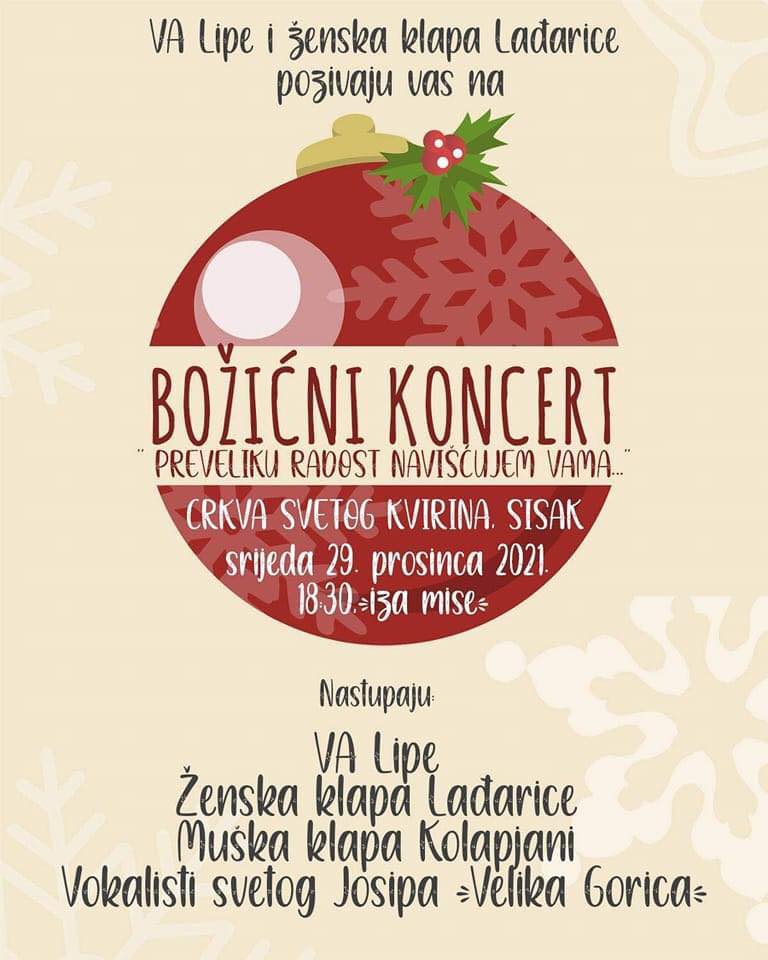 Božićni koncert “Preveliku radost navješćujem vama…” Božićni koncert “Preveliku radost navješćujem vama…”