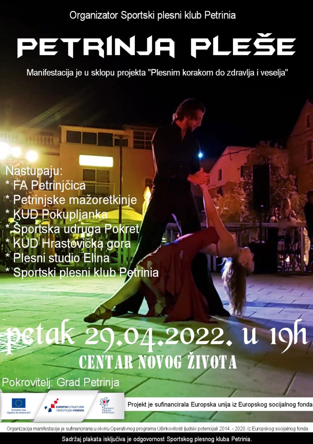 Svjetski dan plesa obilježit će se u Petrinji Svjetski dan plesa obilježit će se u Petrinji