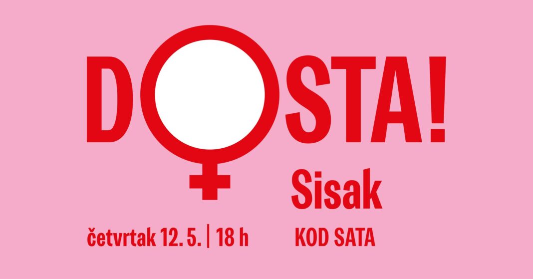 I u Sisku prosvjed “Dosta! Uništavanja javnog zdravstva i ugrožavanja zdravlja žena! I u Sisku prosvjed “Dosta! Uništavanja javnog zdravstva i ugrožavanja zdravlja žena!