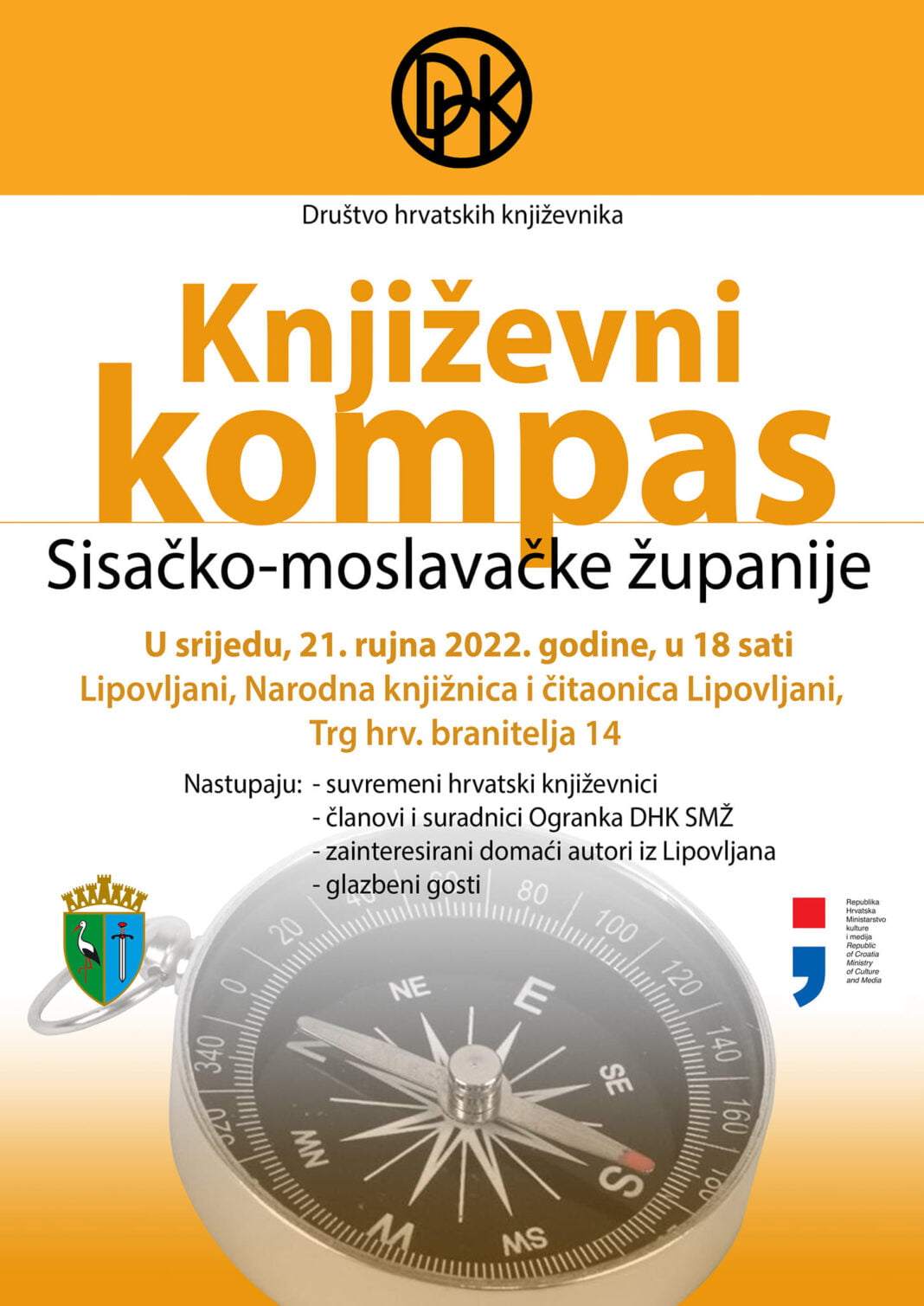 ‘Književni kompas Sisačko-moslavačke županije’ u Lipovljanima ‘Književni kompas Sisačko-moslavačke županije’ u Lipovljanima