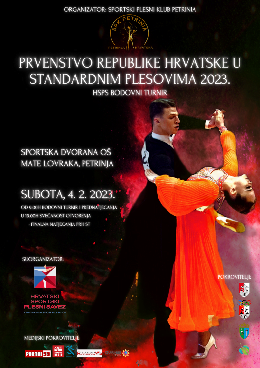 Petrinja je domaćin Prvenstva Republike Hrvatske u standardnim plesovima