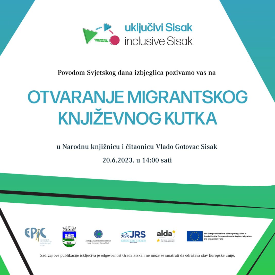Migrantski književni kutak u sisačkoj knjižnici