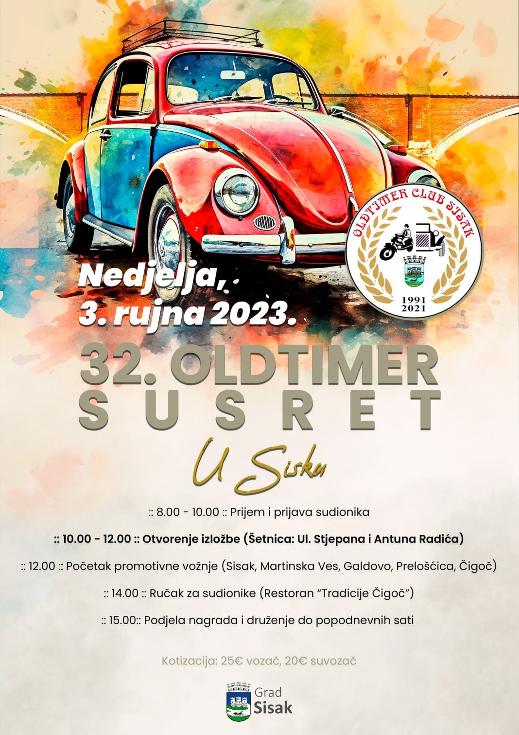 U nedjelju je 32. oldtimer susret u Sisku U nedjelju je 32. oldtimer susret u Sisku