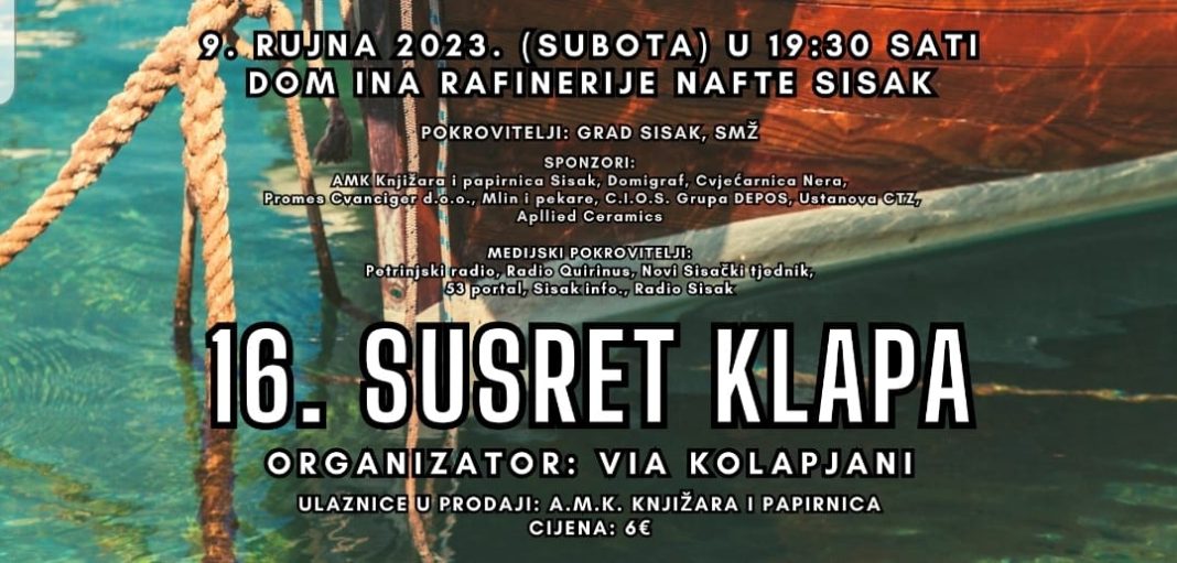 16. Susret klapa u Sisku 16. Susret klapa u Sisku