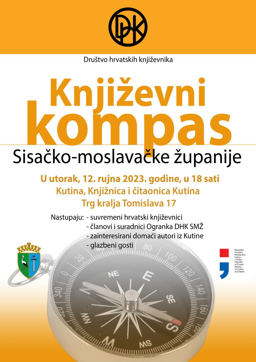 Književni kompas SMŽ stiže u Kutinu Književni kompas SMŽ stiže u Kutinu