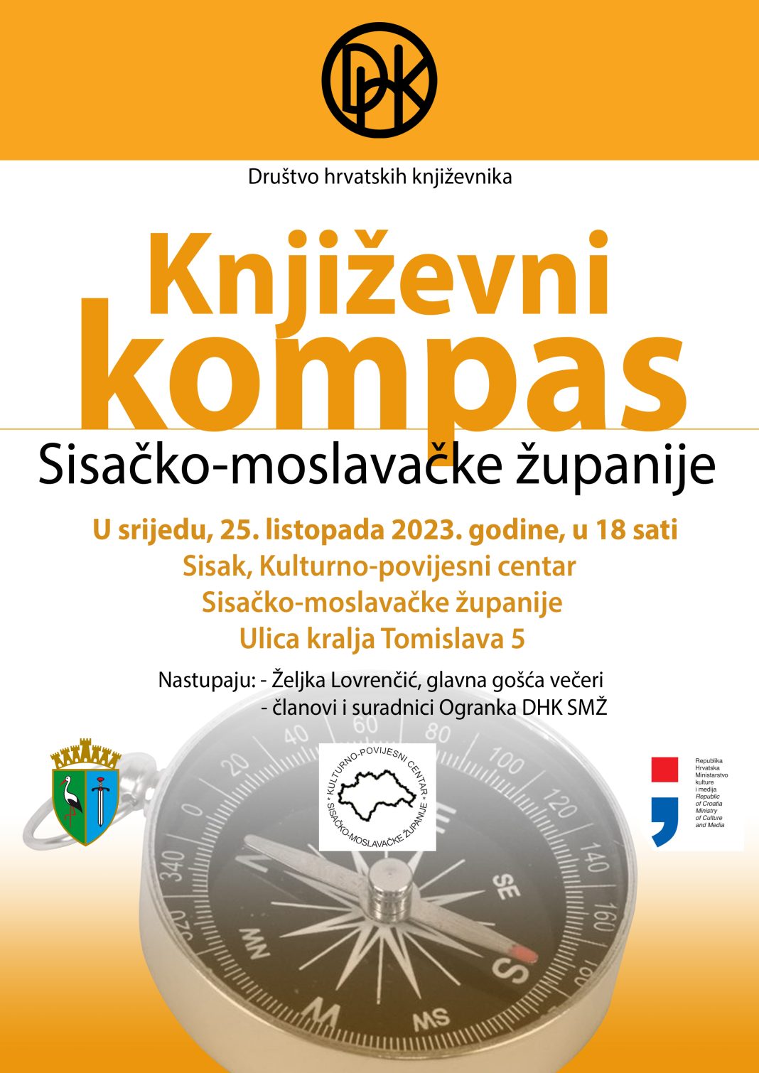 Književni kompas Sisačko-moslavačke županije u Sisku i Komarevu Književni kompas Sisačko-moslavačke županije u Sisku i Komarevu