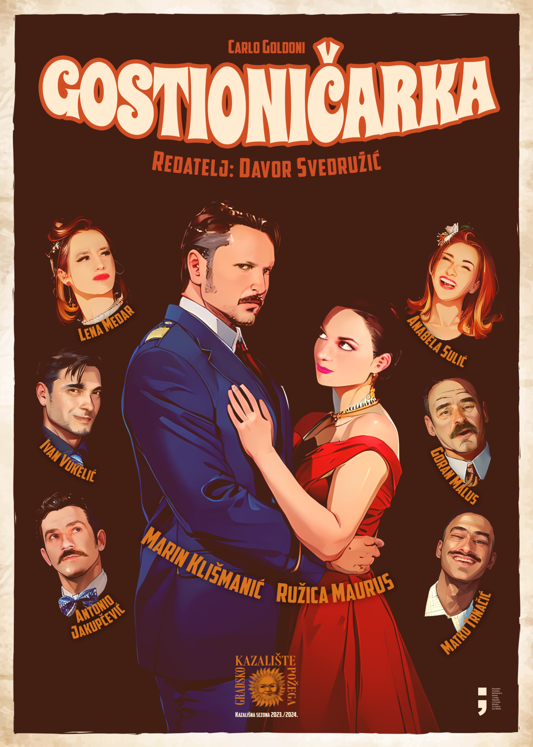 Gradsko kazalište Požega sa svojom komedijom „Gostioničarka“ gostuje u Sisku Gradsko kazalište Požega sa svojom komedijom „Gostioničarka“ gostuje u Sisku